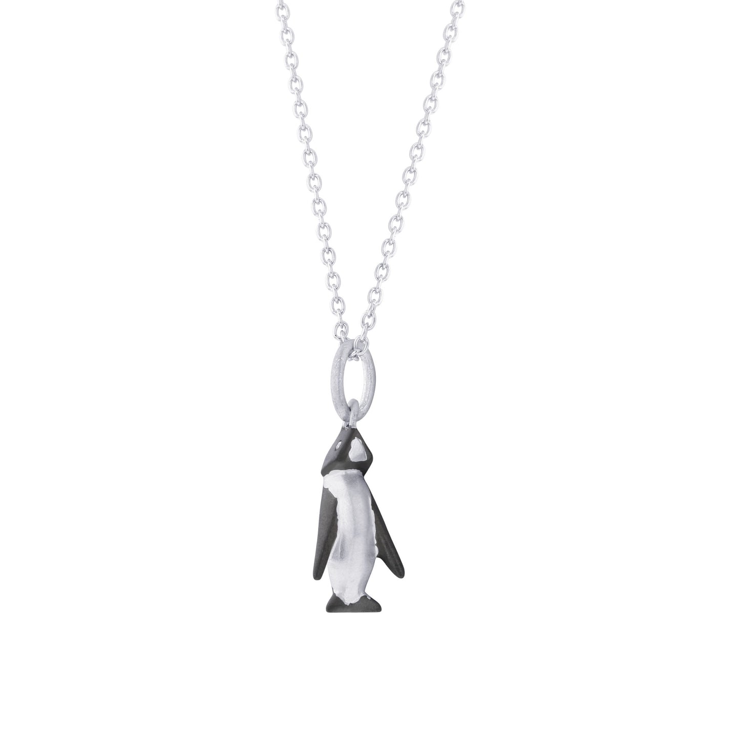 Origami Penguin Diamond Necklace