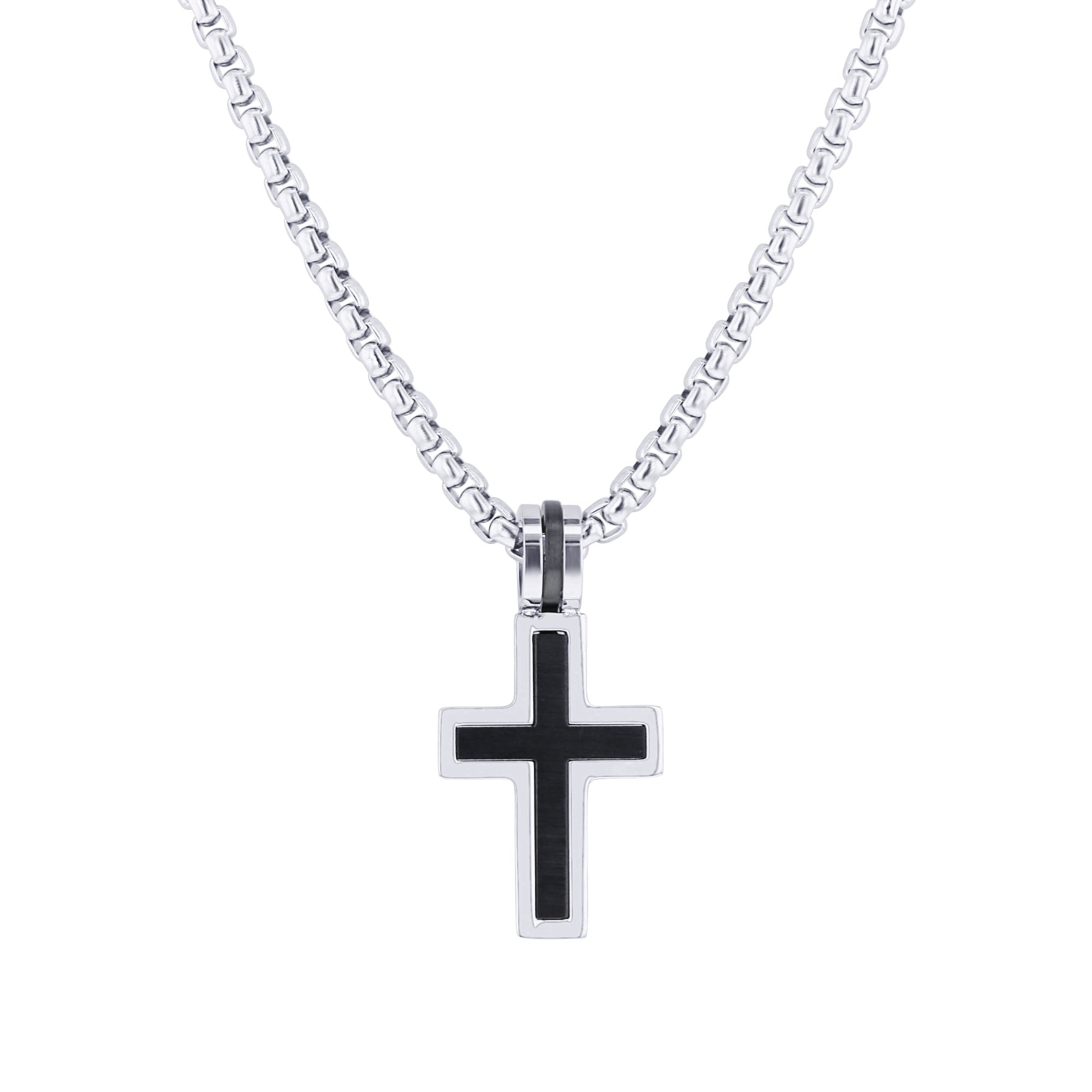 Virtue Stainless Steel Cross Necklace – Steven Singer Jewelers