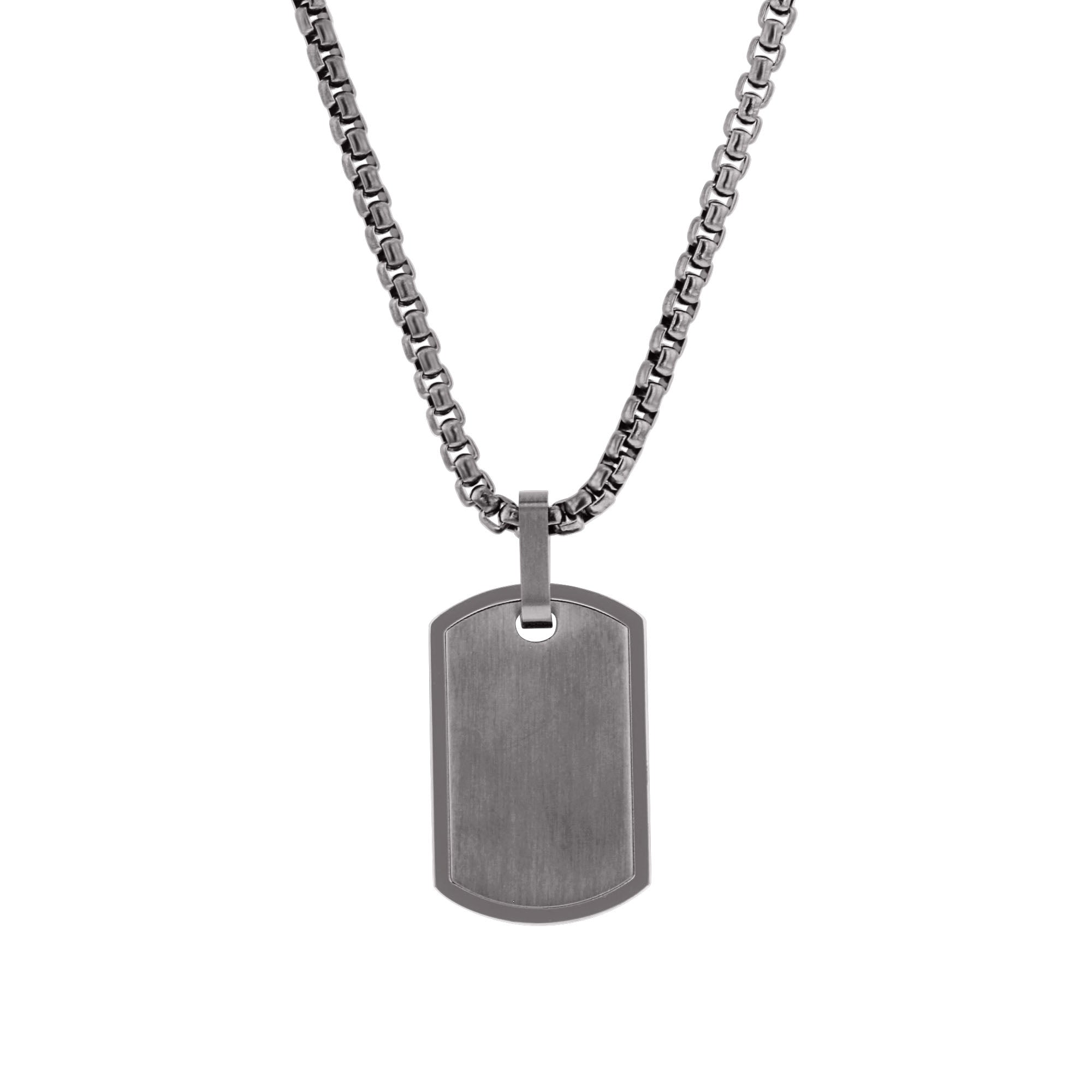 Honor Stainless Steel Dog Tag Necklace