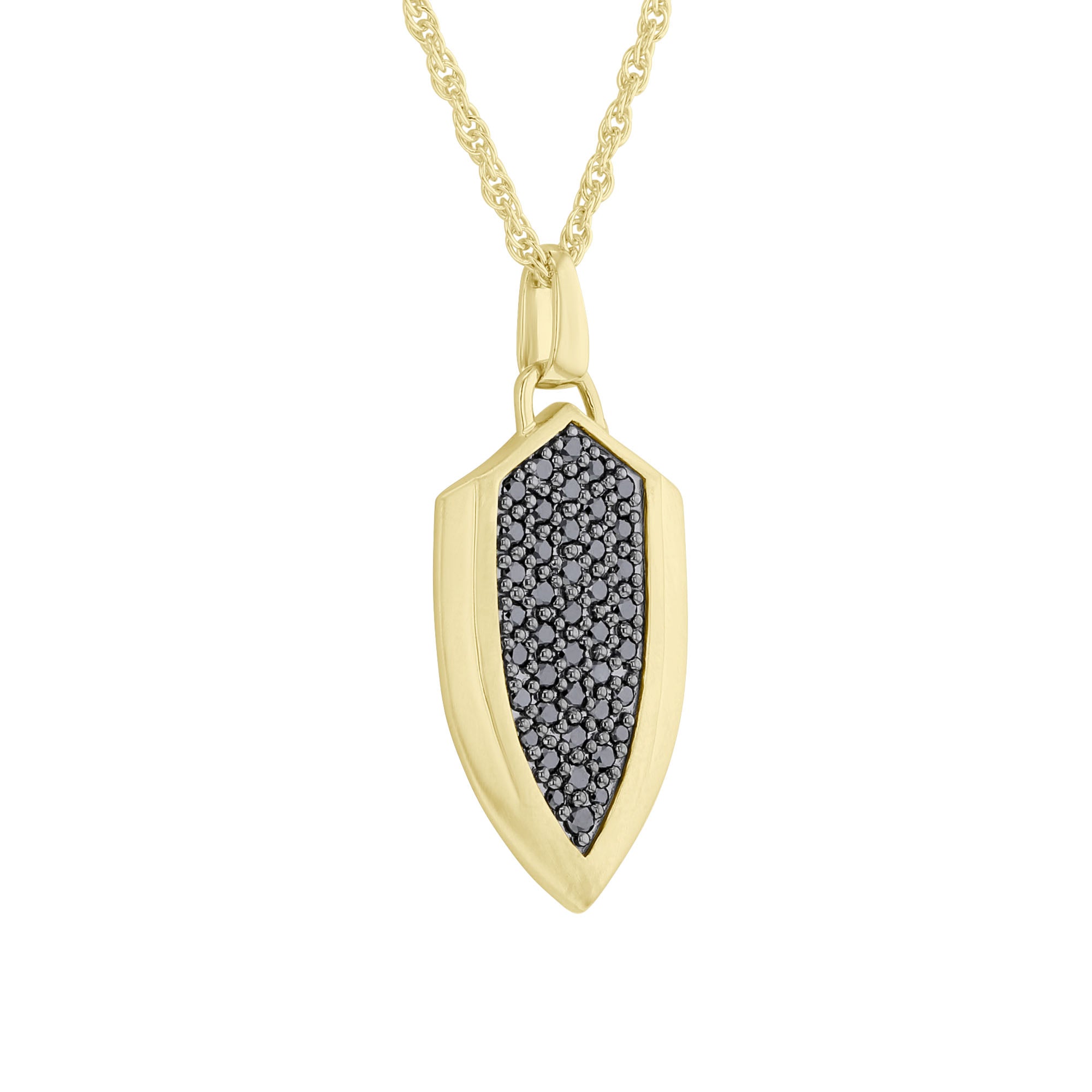 Golden Warrior Black Diamond Necklace