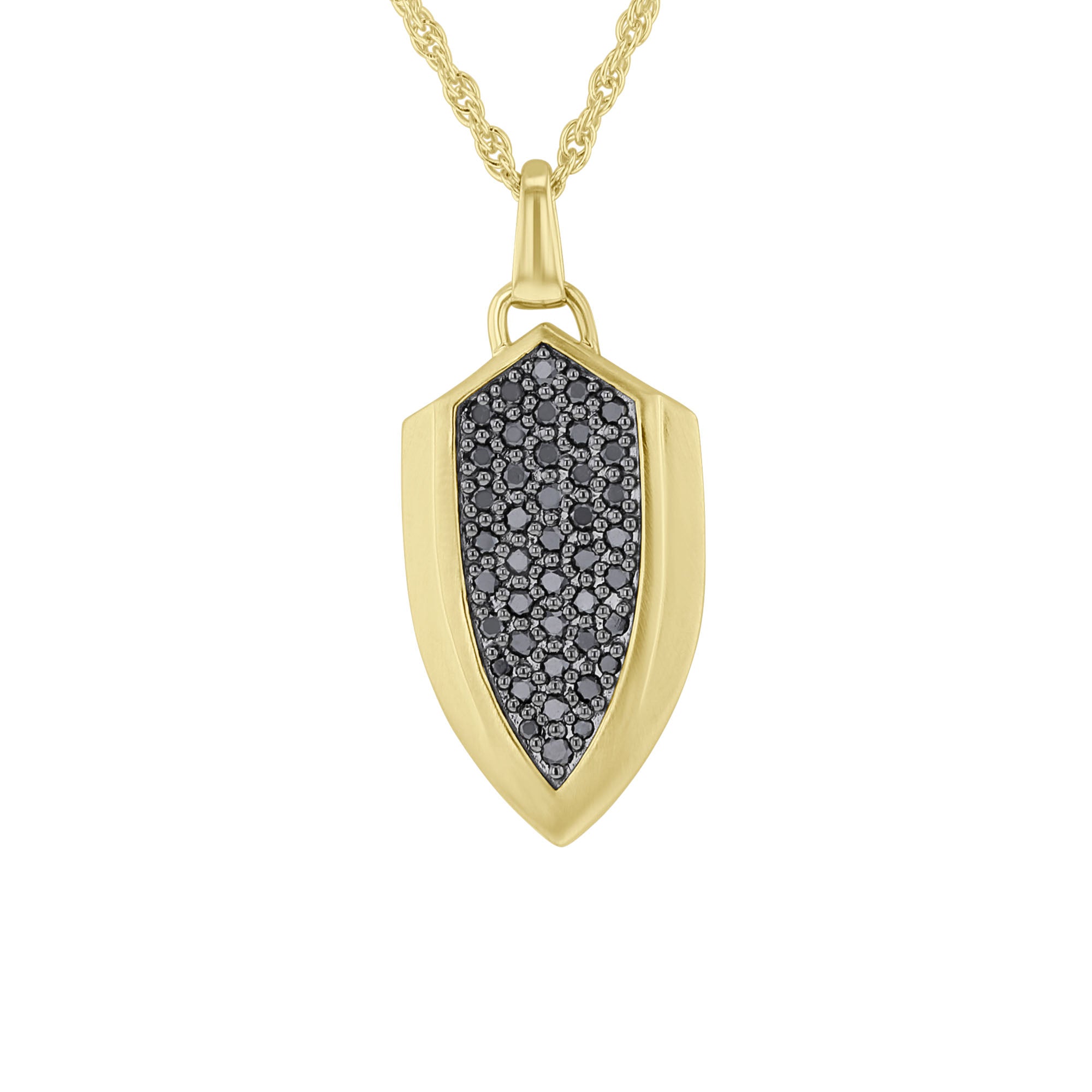 Golden Warrior Black Diamond Necklace