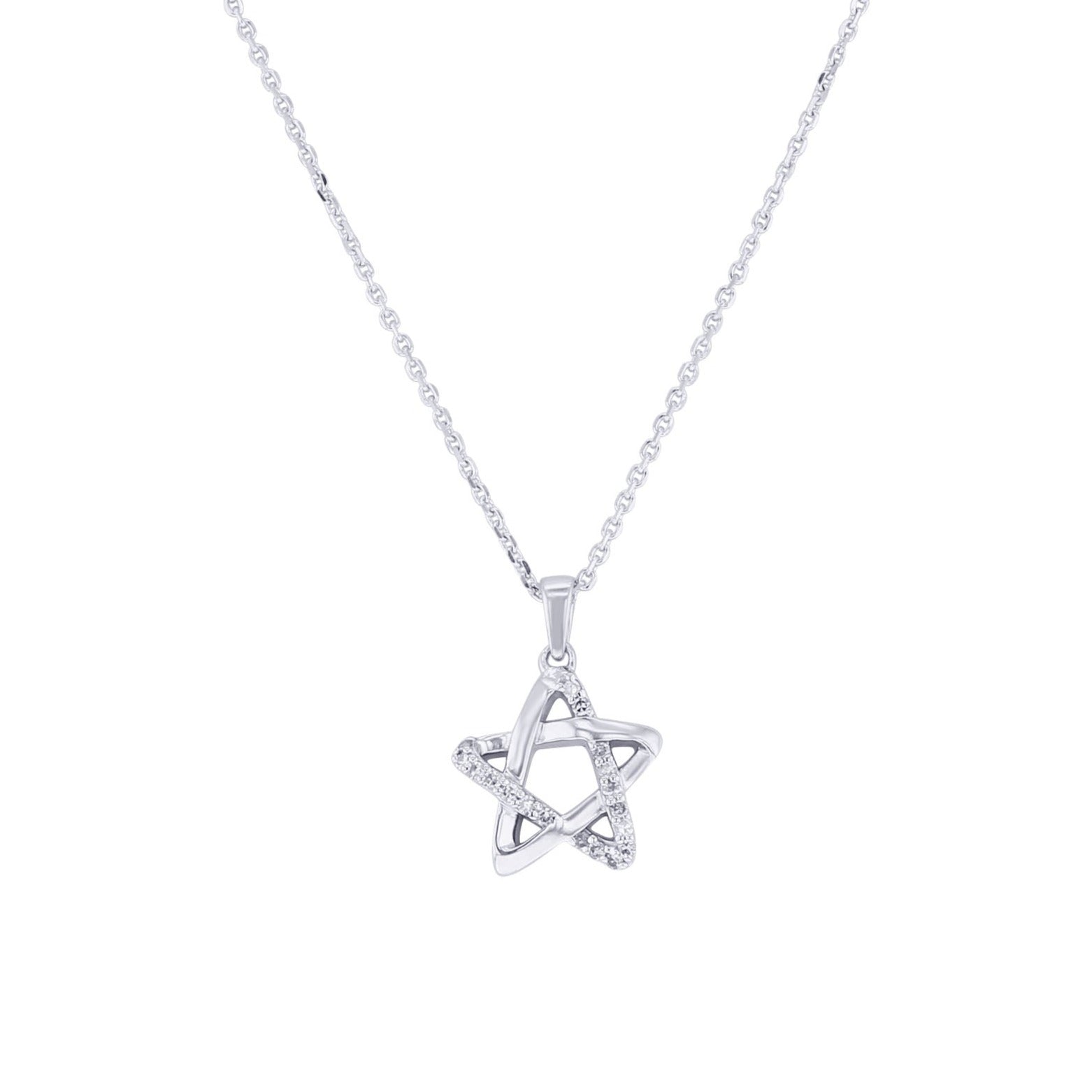 Silver Starlight Diamond Necklace