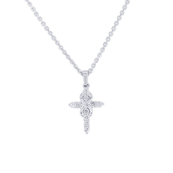 Silver Eternal Faith Diamond Necklace – Steven Singer Jewelers