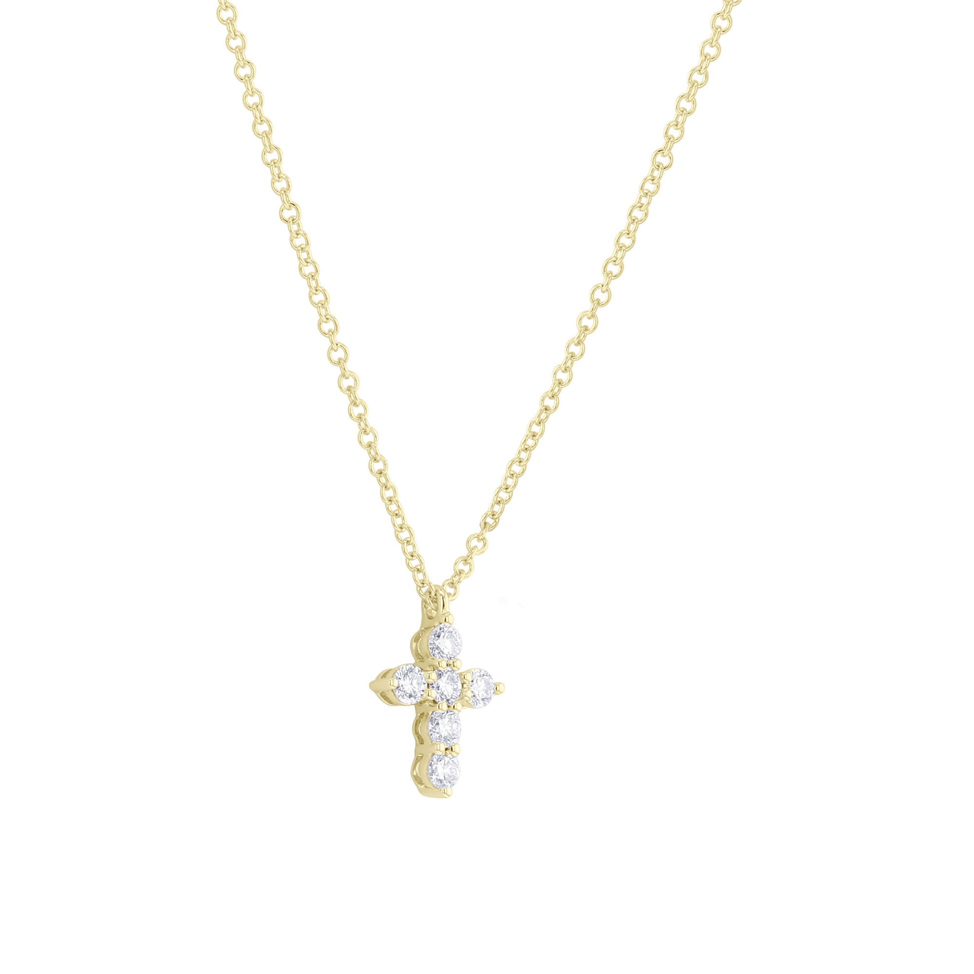 Holy Diamond Cross Necklace 1/4ct