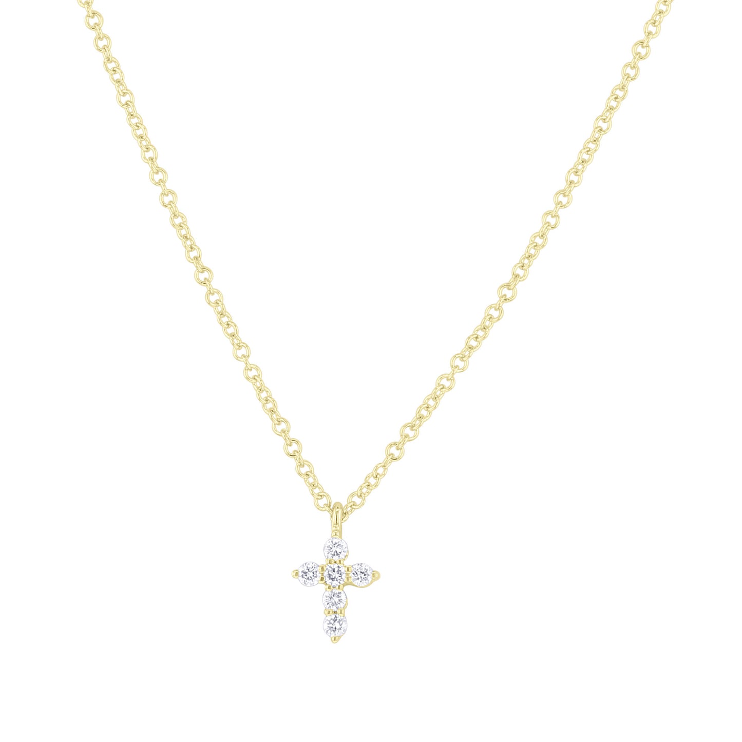 Holy Diamond Cross Necklace 1/10ct