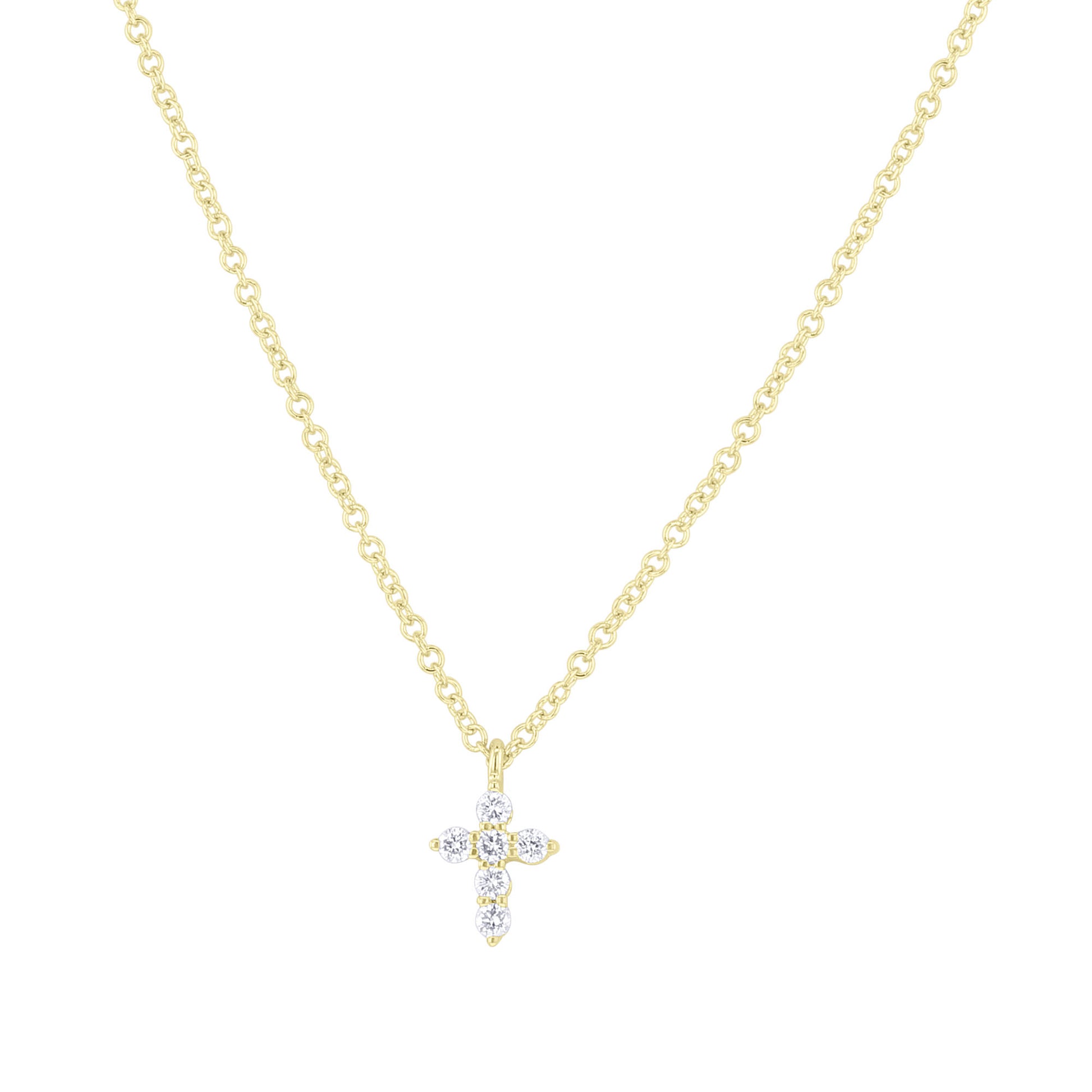 Holy Diamond Cross Necklace 1/10ct