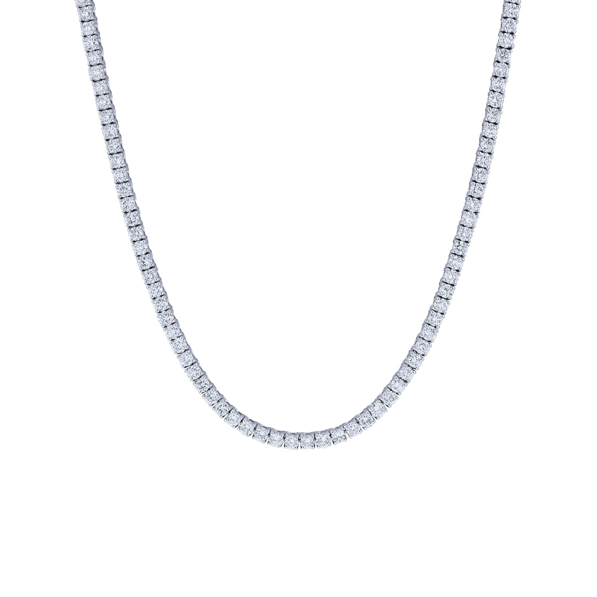 Divinely Classic Diamond Tennis Necklace 11ct