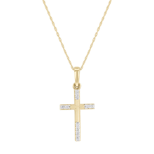 Risen Cross Diamond Necklace