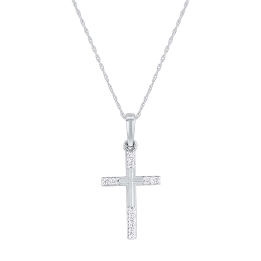 Risen Cross Diamond Necklace