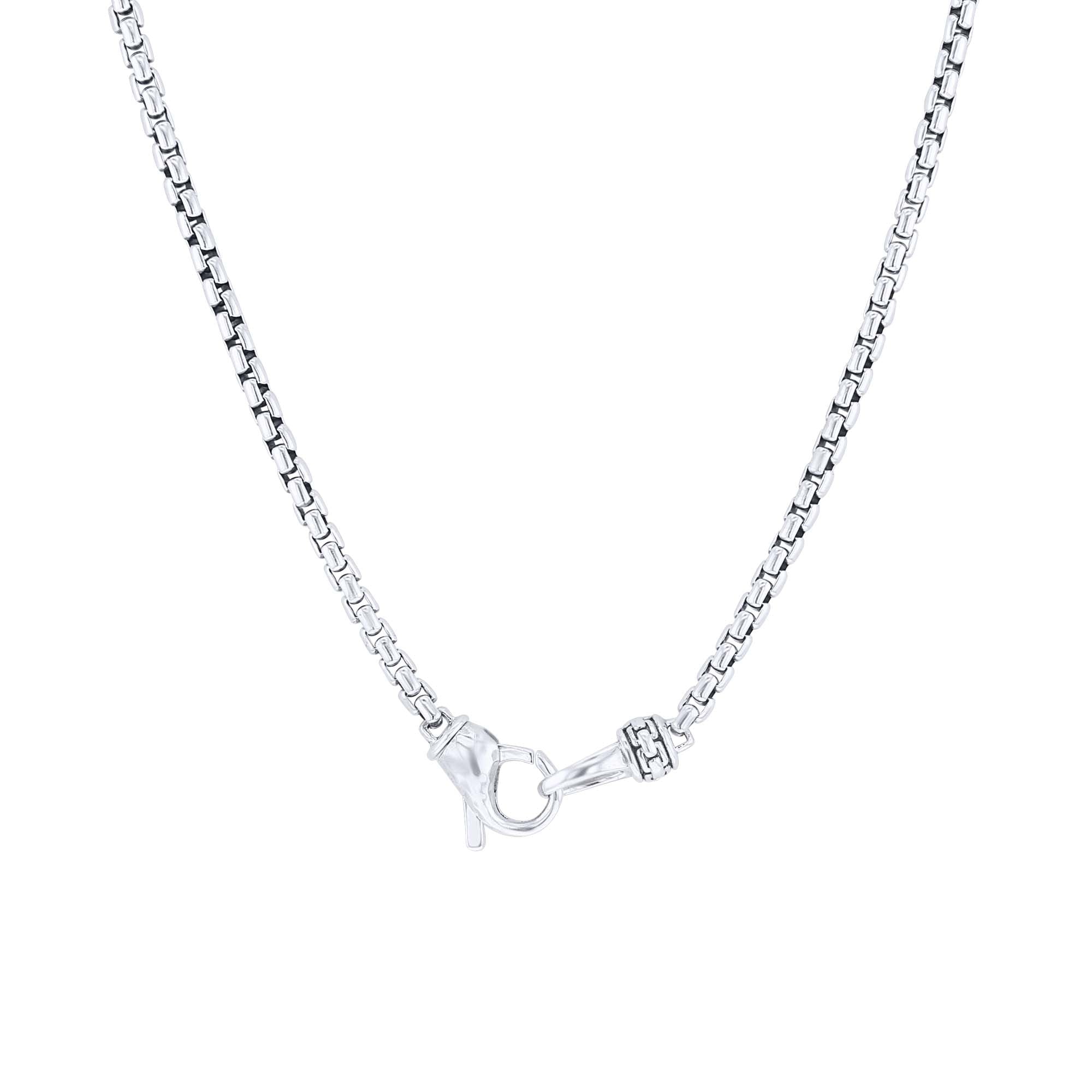 Silver Pershing Diamond Dog Tag Necklace – Steven Singer Jewelers