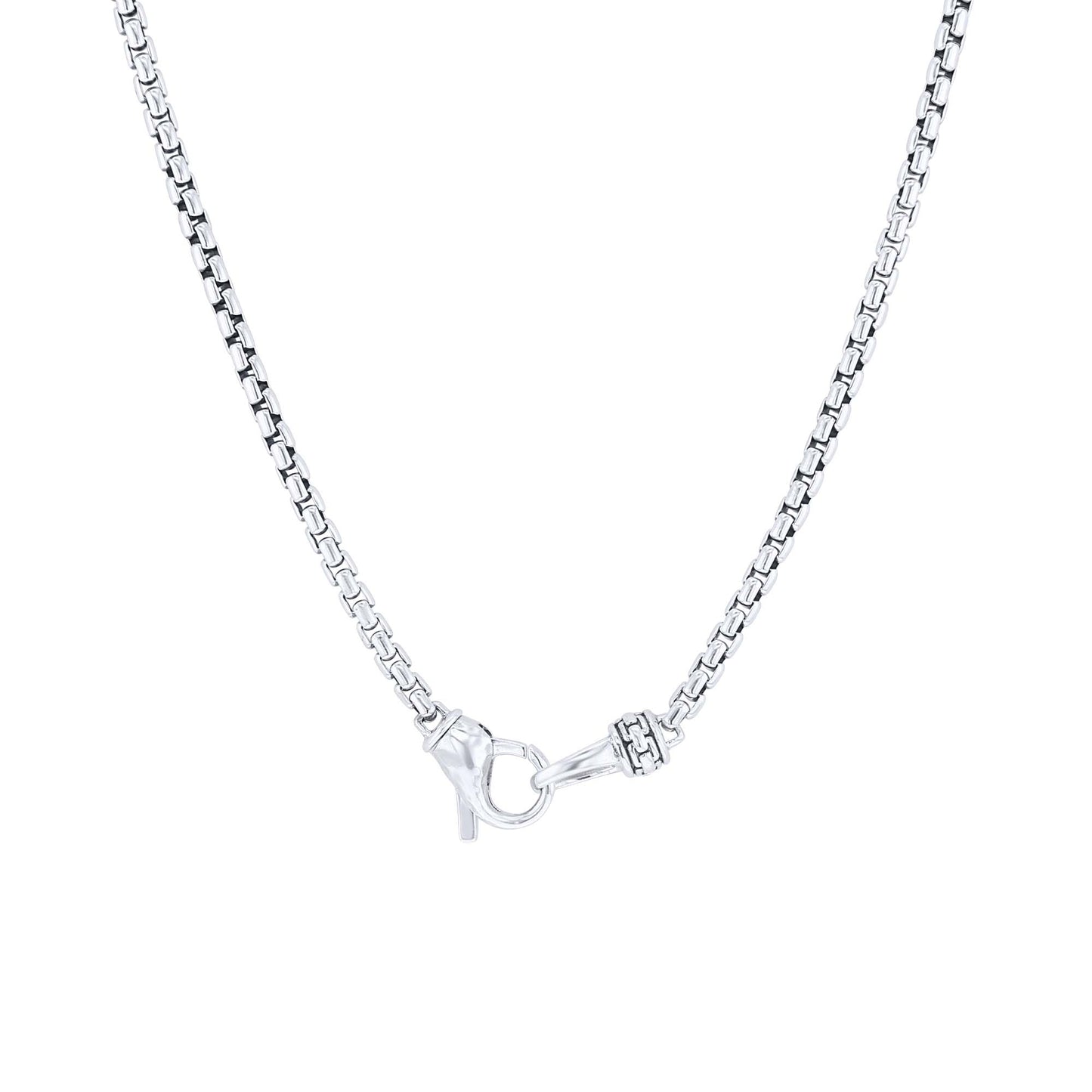 Silver Bradley Blue Lapis Dog Tag Necklace