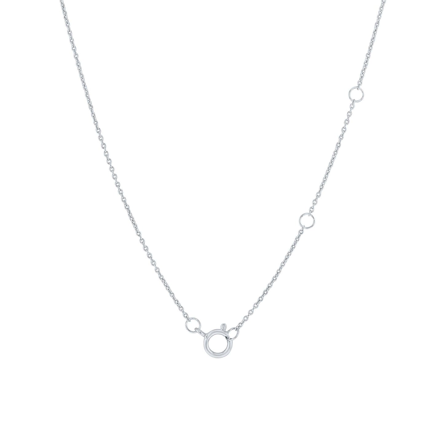 Silver Lucky in Love Diamond Necklace