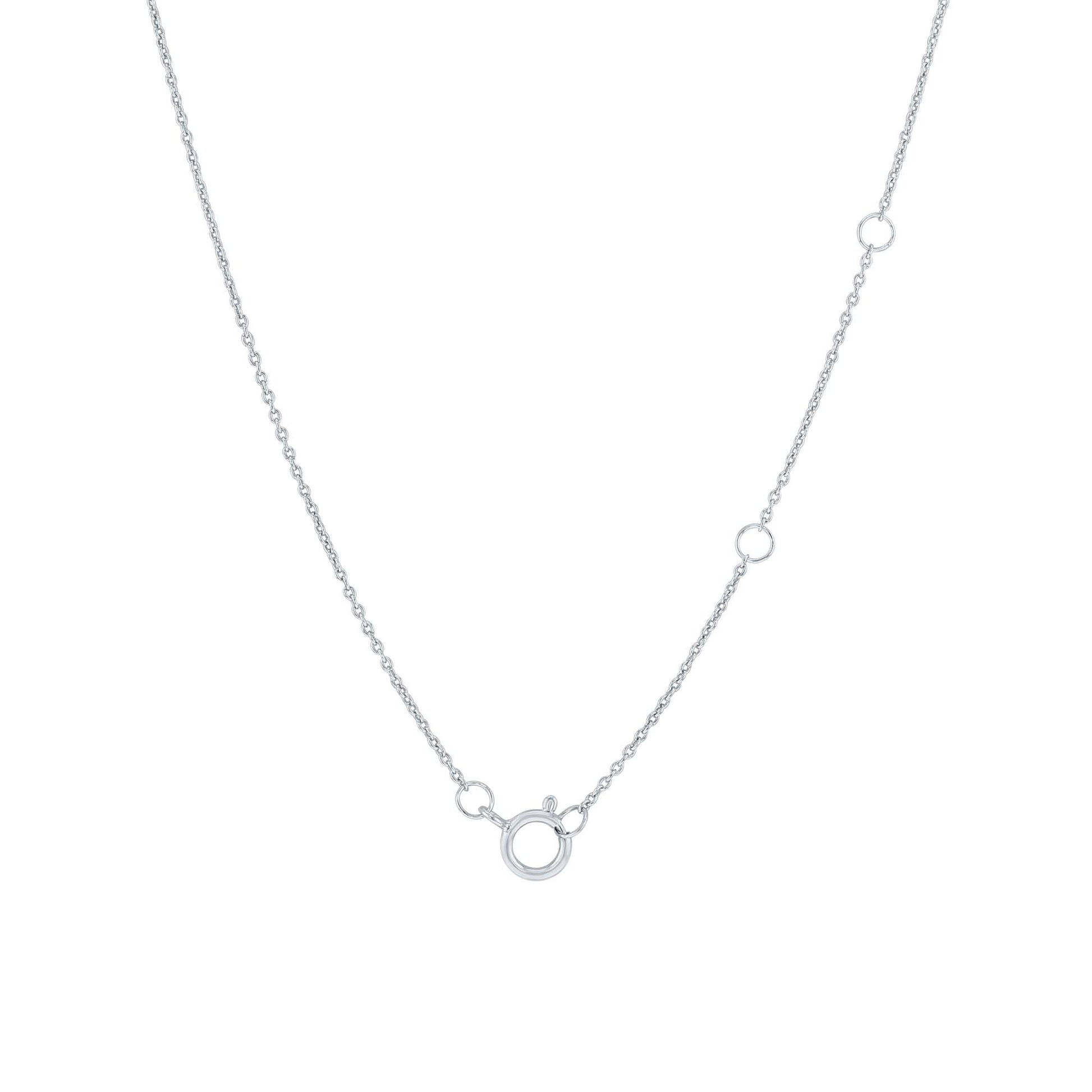 Silver Lucky in Love Diamond Necklace
