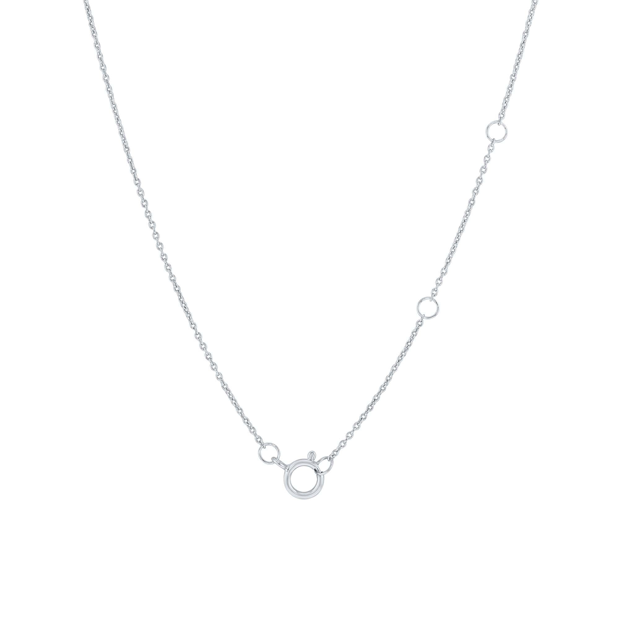 Silver Lucky in Love Diamond Necklace