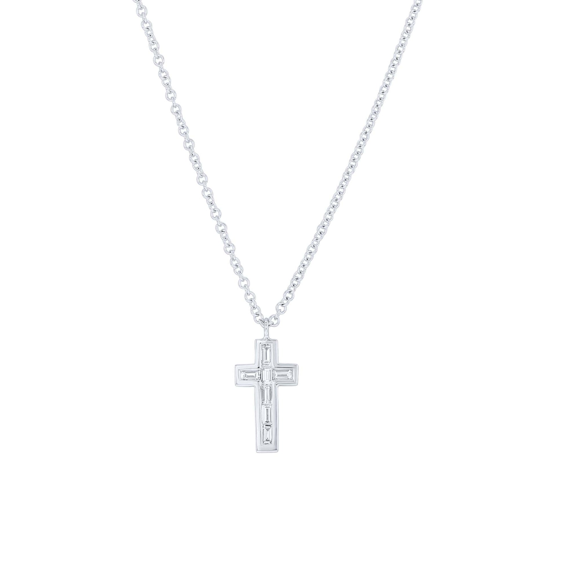 Angelina Diamond Cross Necklace