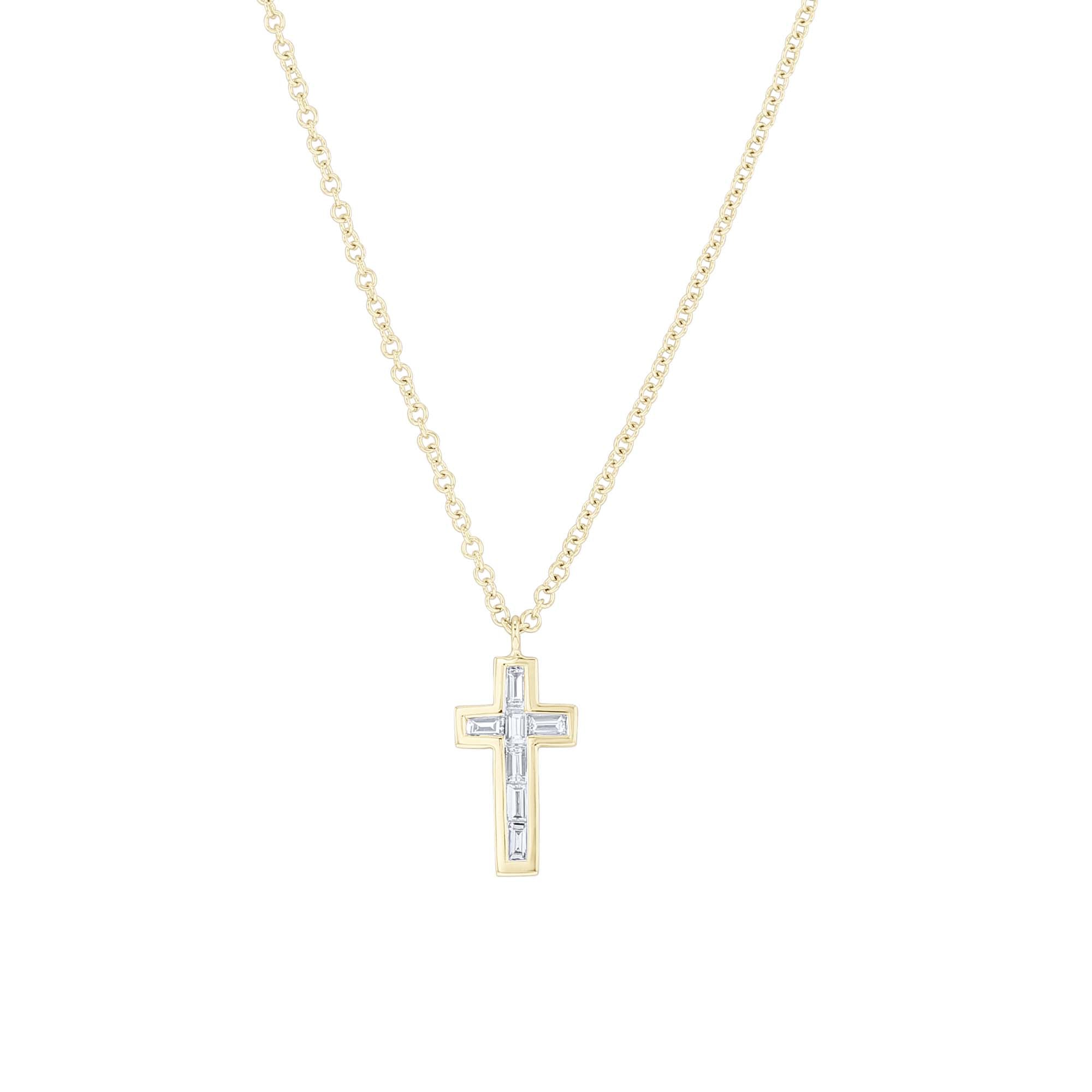 Angelina Diamond Cross Necklace