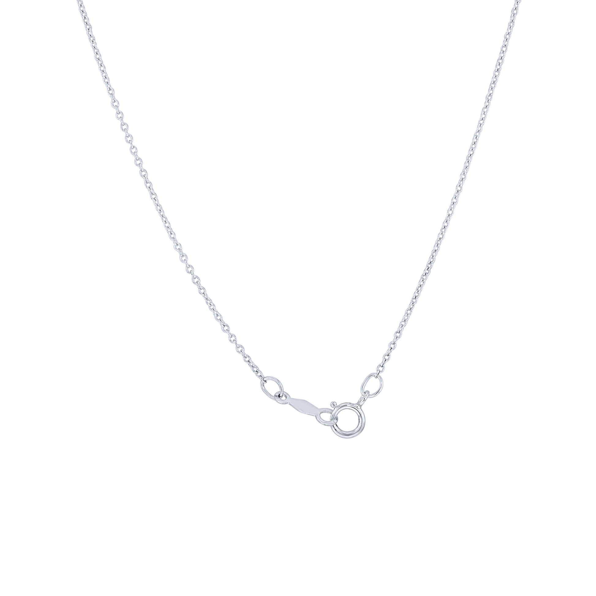 Silver Mina Blue Topaz & Diamond Necklace