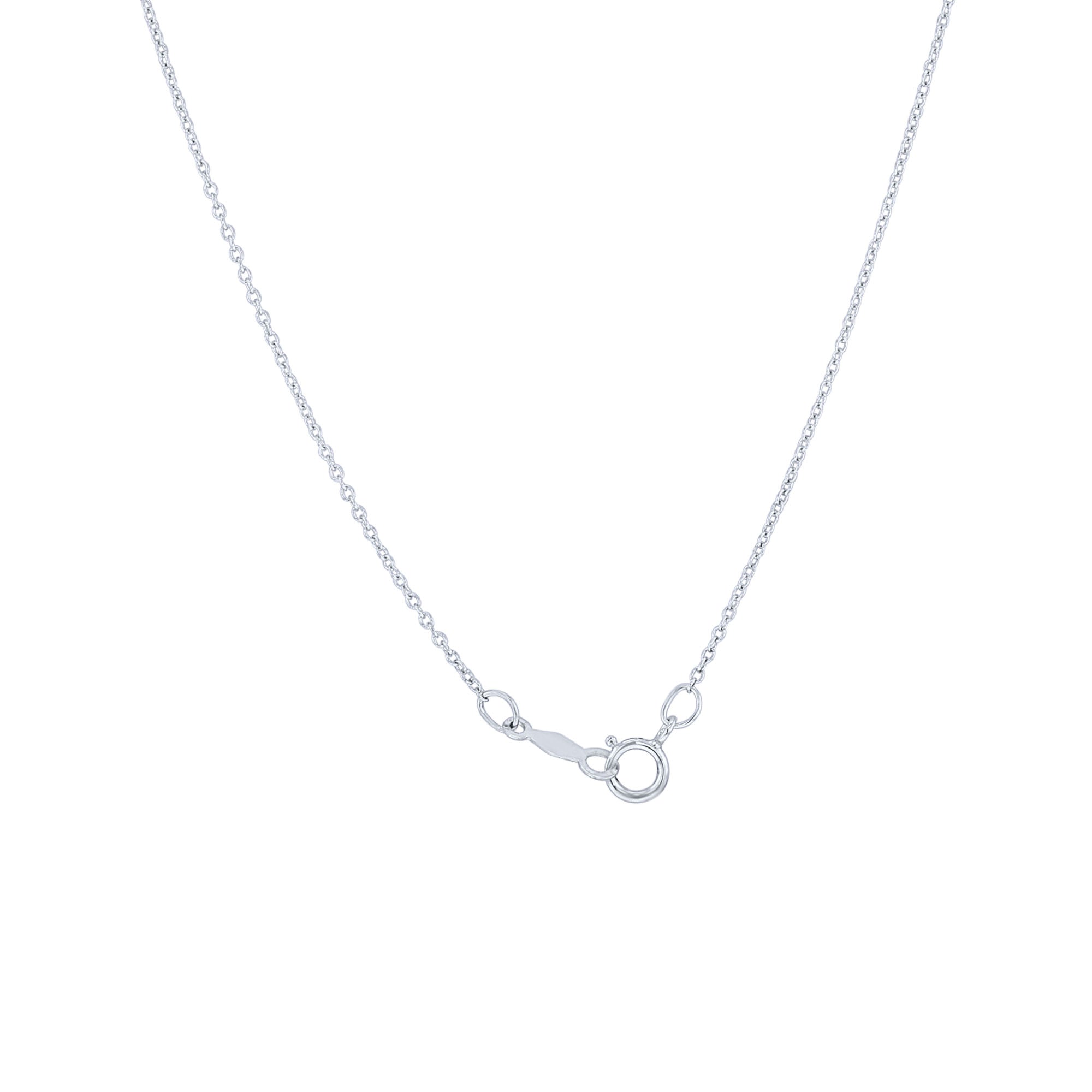 Silver Mina Blue Topaz & Diamond Necklace