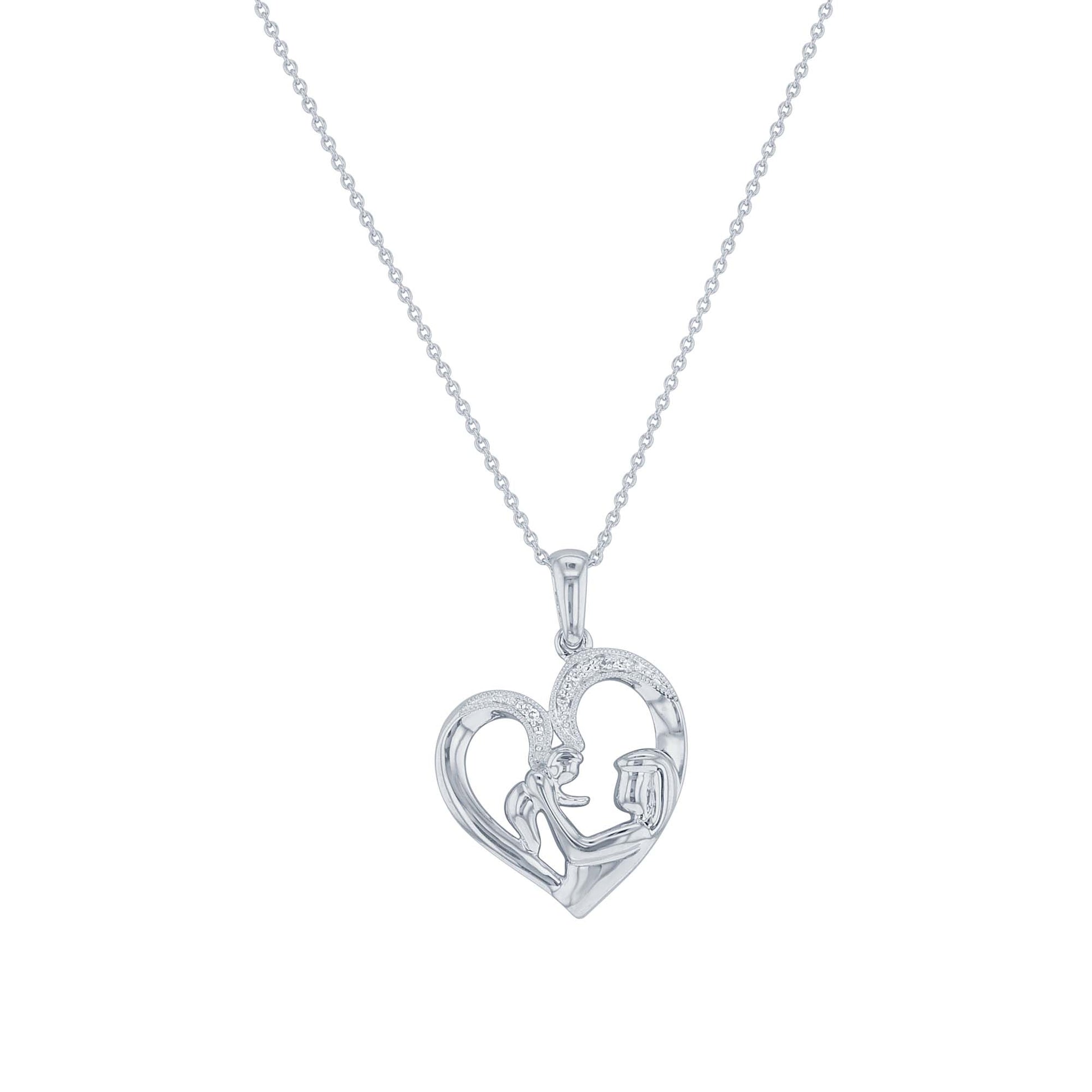 Silver Mother's Joy Diamond Necklace