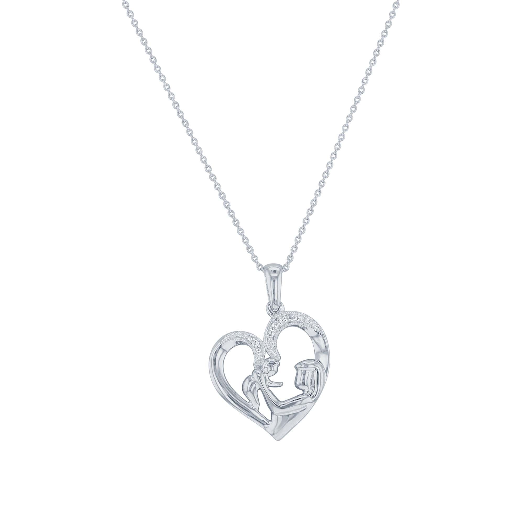 Silver Mother's Joy Diamond Necklace