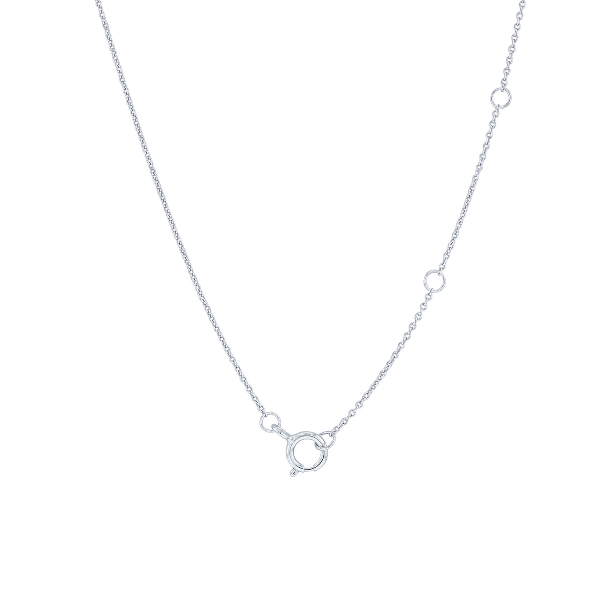Silver Adoring Heart Diamond Necklace – Steven Singer Jewelers