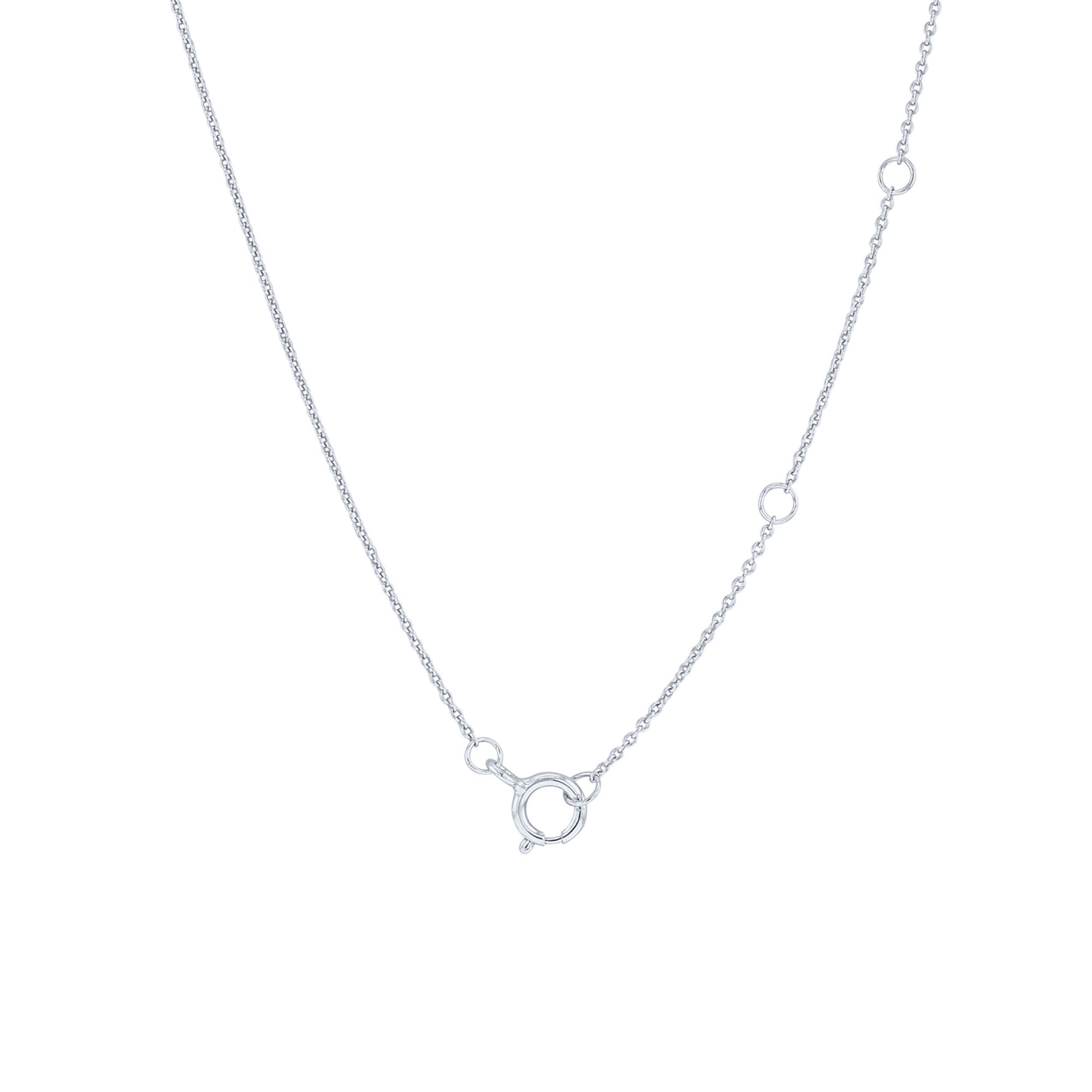 swirly diamond heart necklace clasp