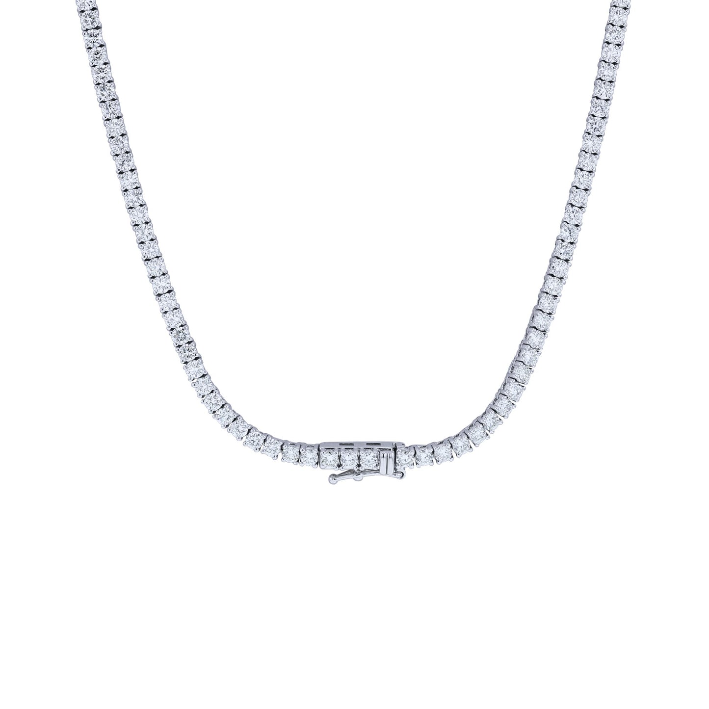 Divinely Classic Diamond Tennis Necklace 9 1/2ct