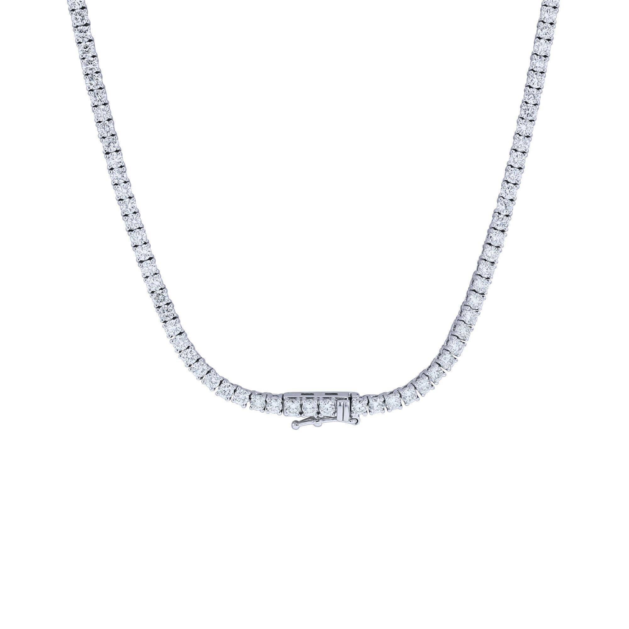 Divinely Classic Diamond Tennis Necklace 9 1/2ct