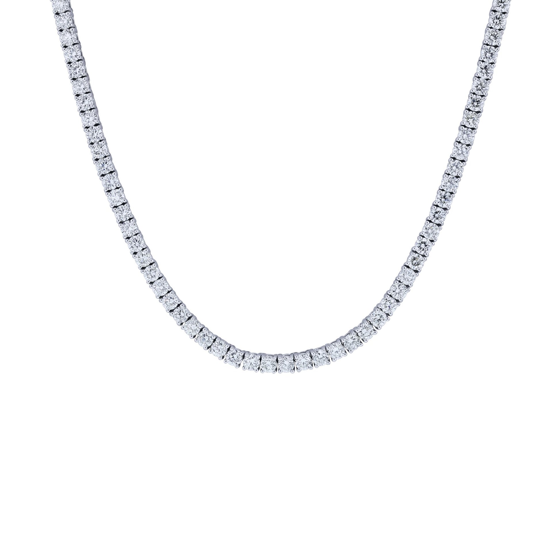 Divinely Classic Diamond Tennis Necklace 13ct
