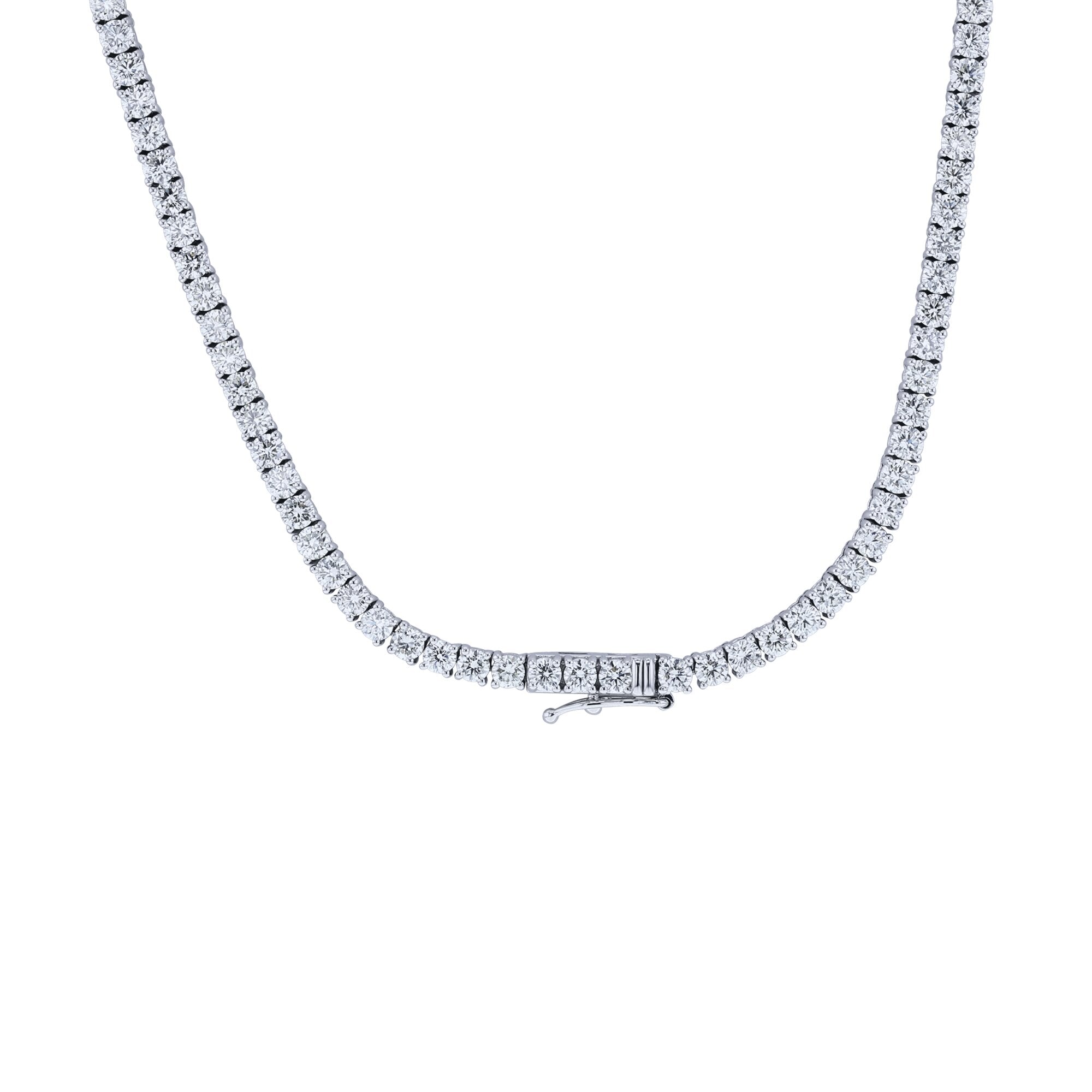 Divinely Classic Diamond Tennis Necklace 13ct