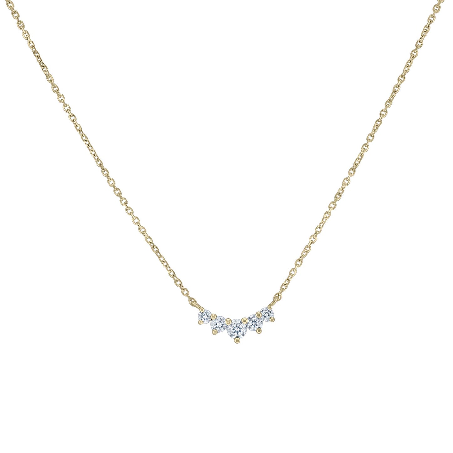 Petite Crown Diamond Necklace