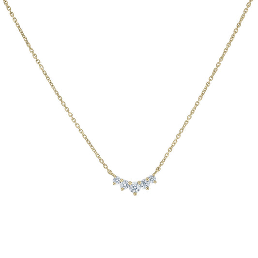 Petite Crown Diamond Necklace