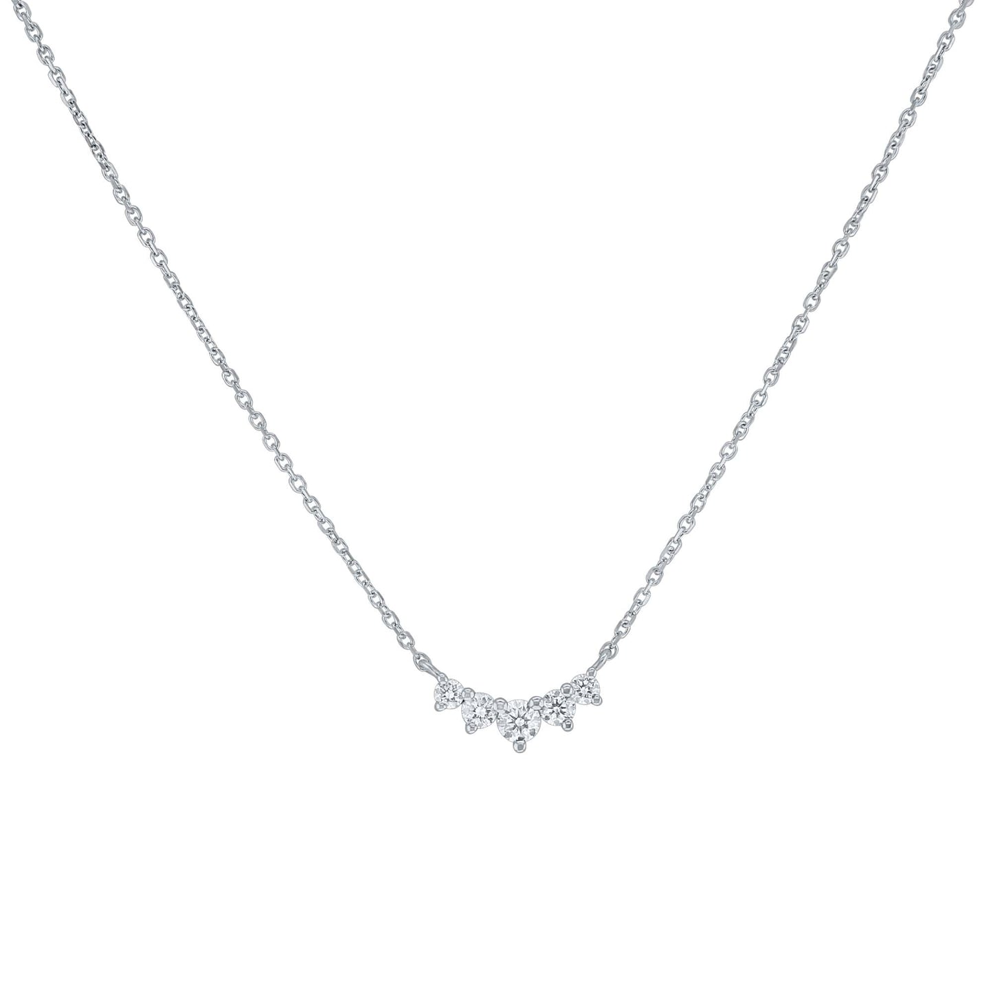 Petite Crown Diamond Necklace