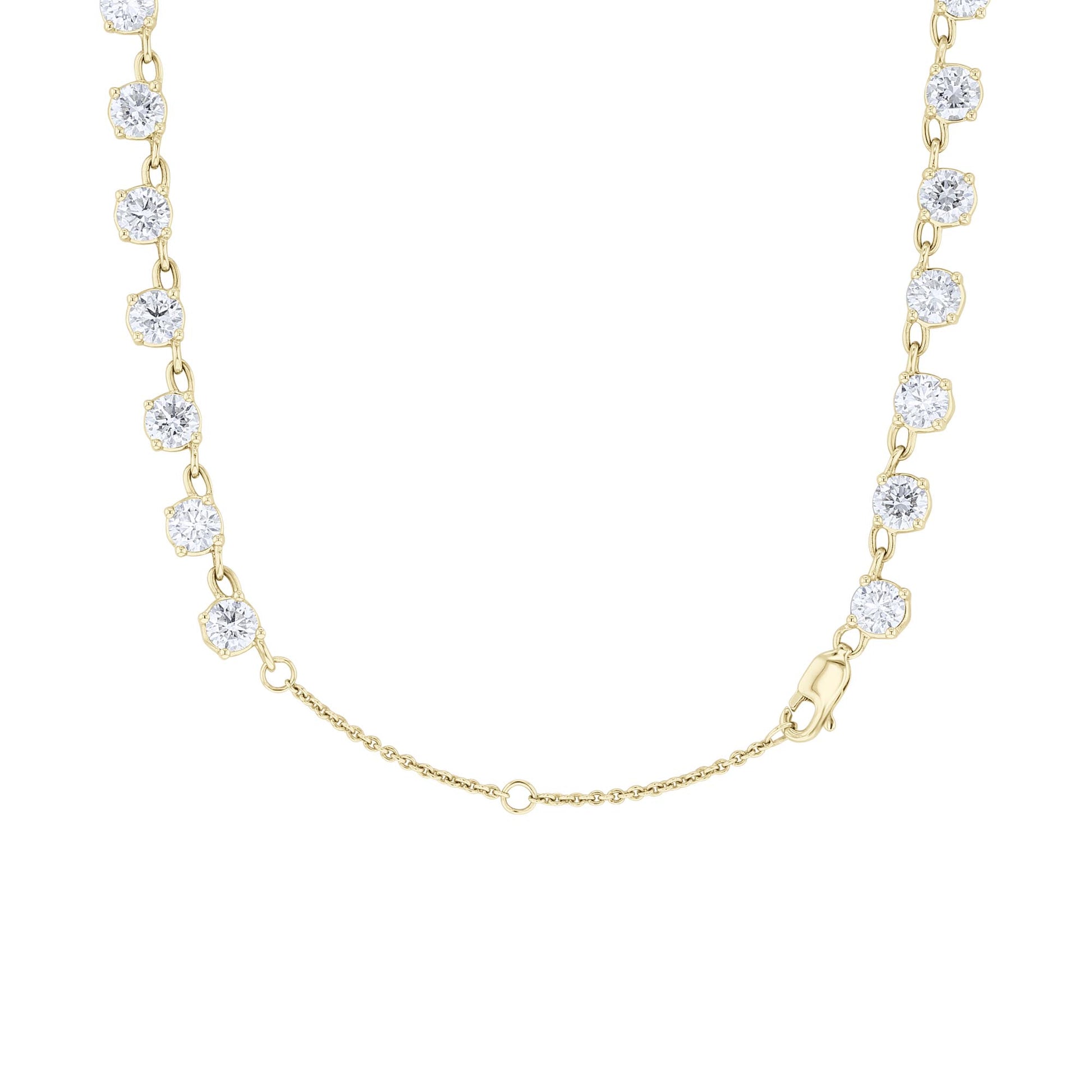 Andrina Chain Link Tennis Necklace- 20 1/6ct