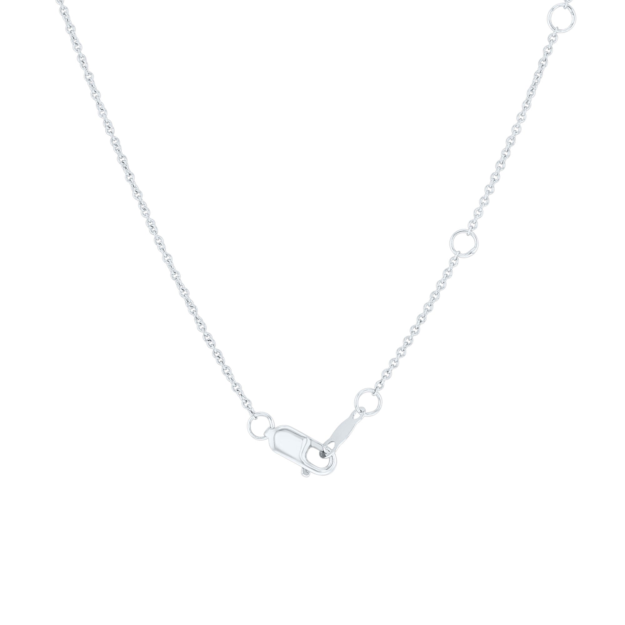Naked Solitaire Diamond Bezel Necklace 1/2ct