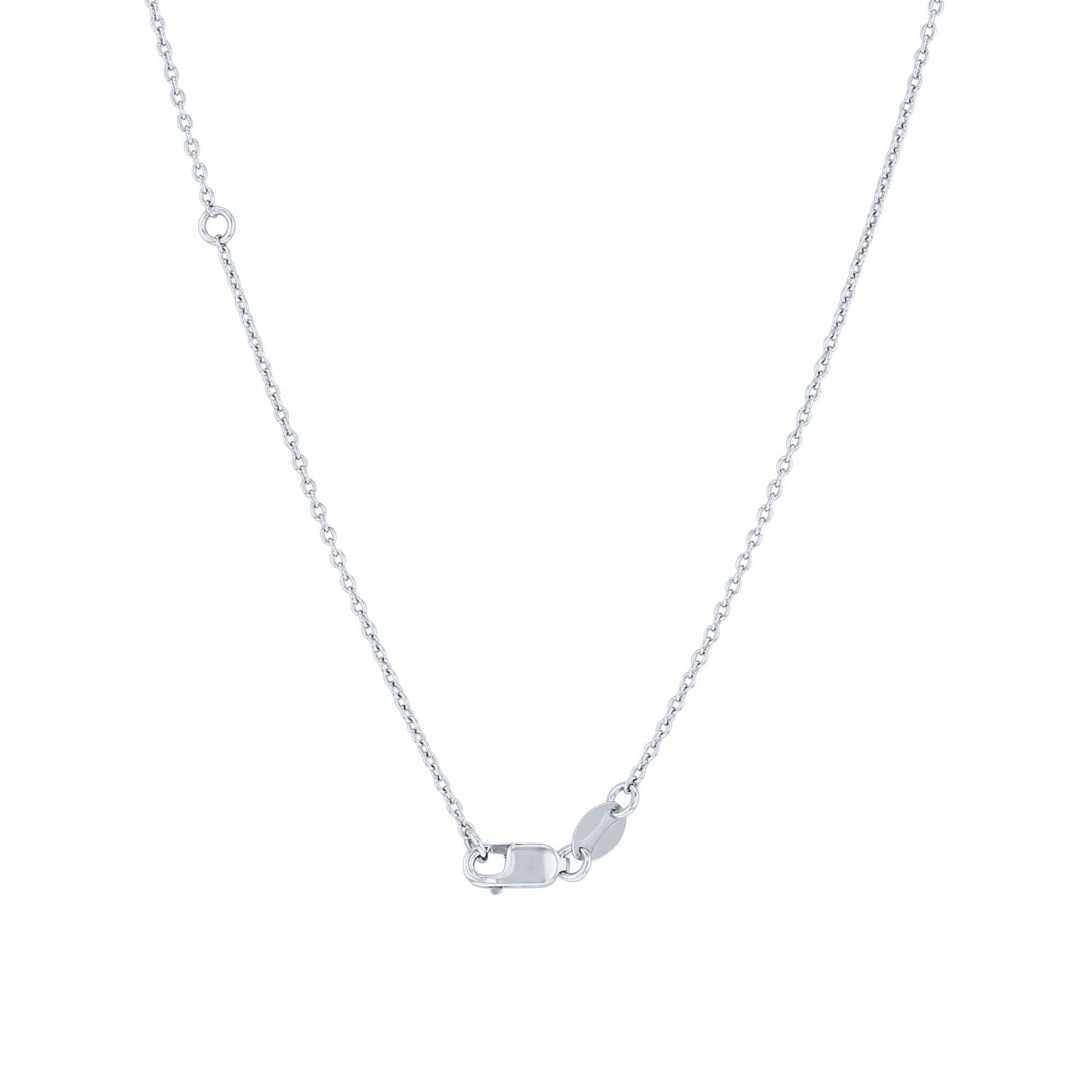 Silver Star of Hope Diamond Necklace- 1/10ct