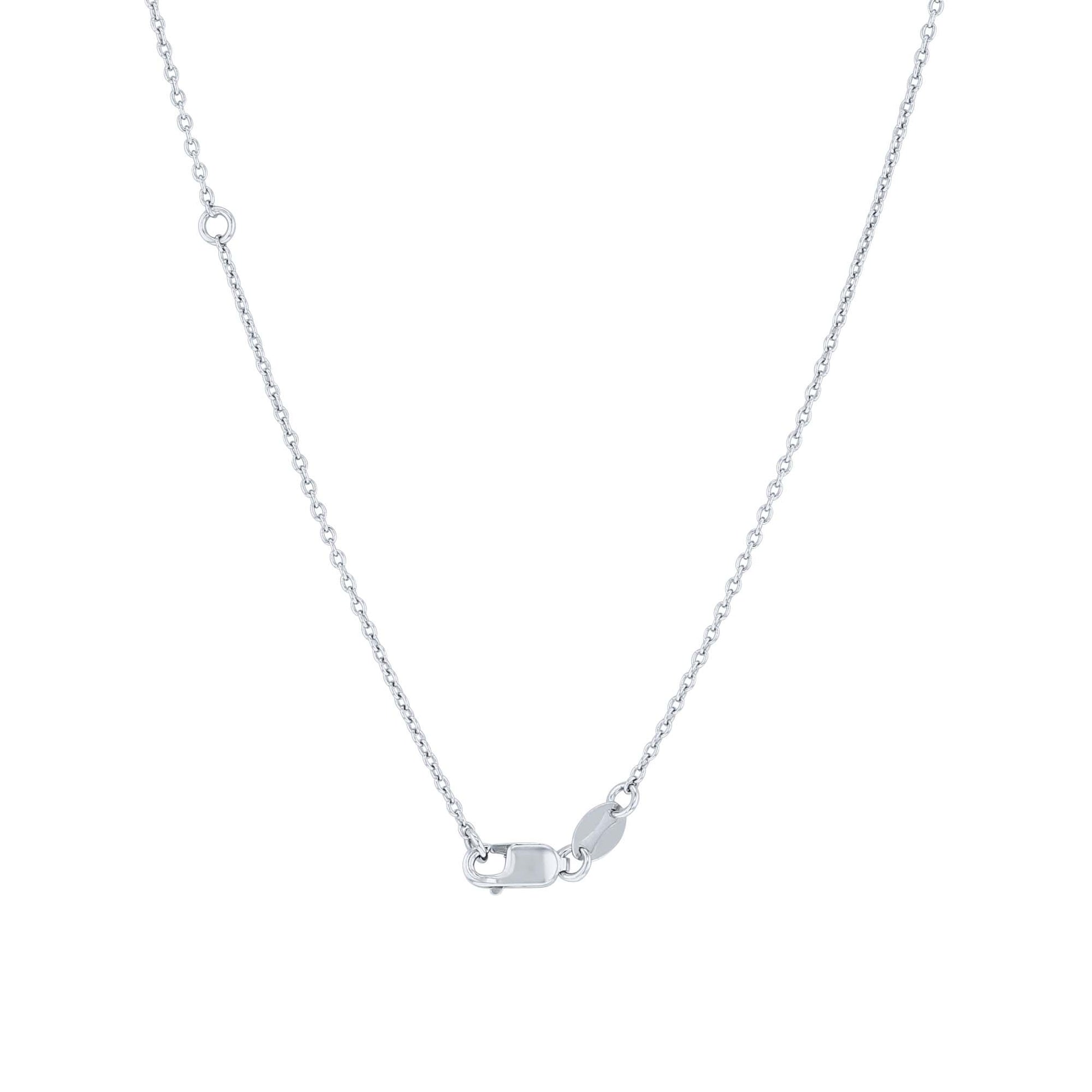Silver Star of Hope Diamond Necklace- 1/10ct