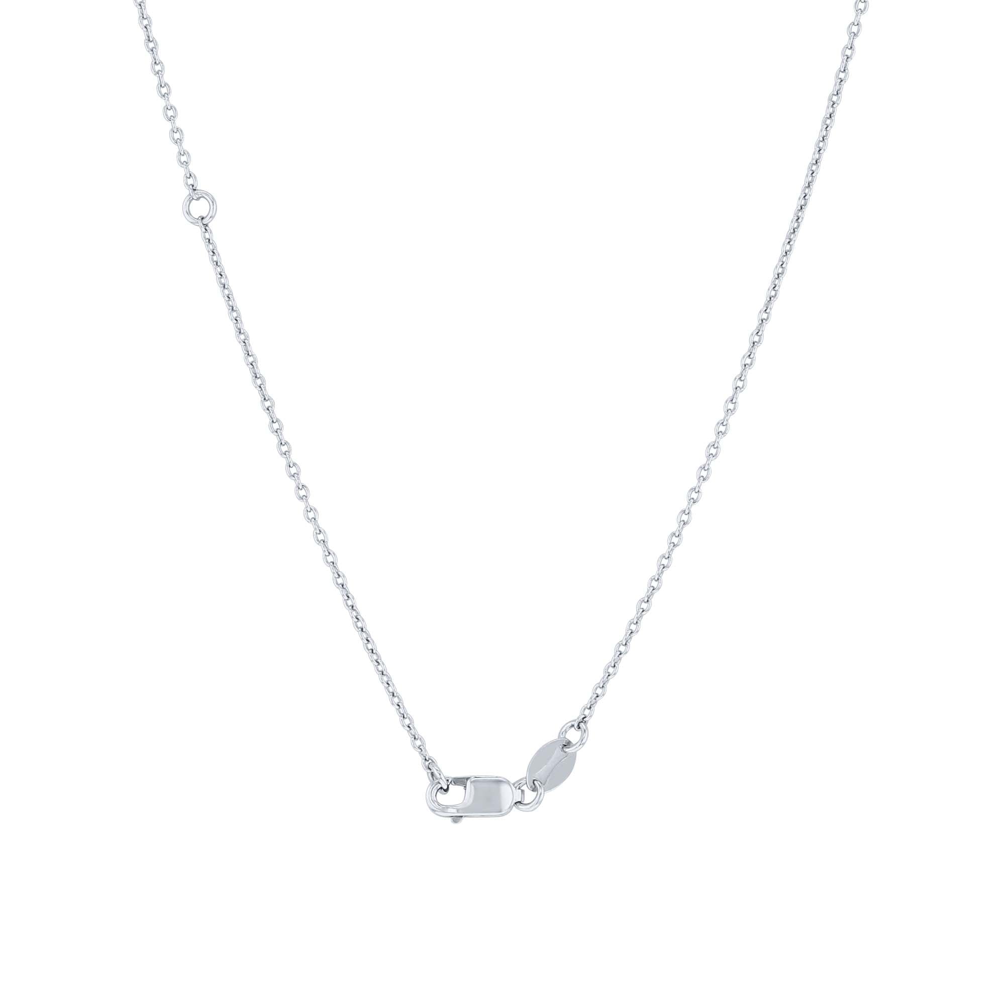 Silver Star of Hope Diamond Necklace- 1/10ct