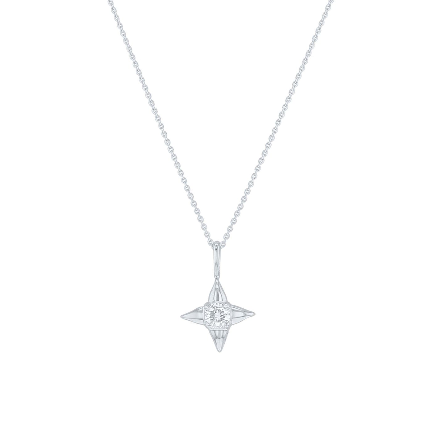Star of Hope Diamond Necklace- 1/6ct