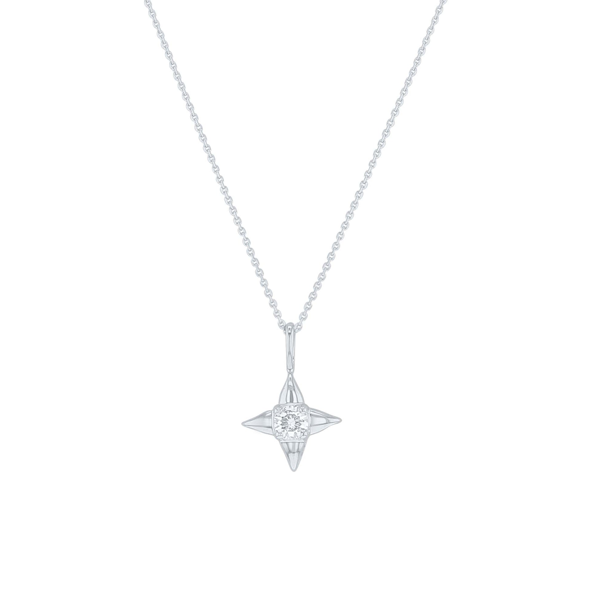 Star of Hope Diamond Necklace- 1/6ct