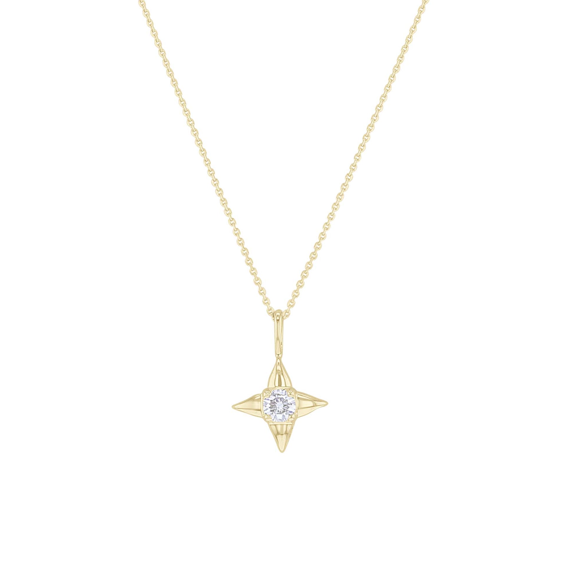 Star of Hope Diamond Necklace- 1/6ct