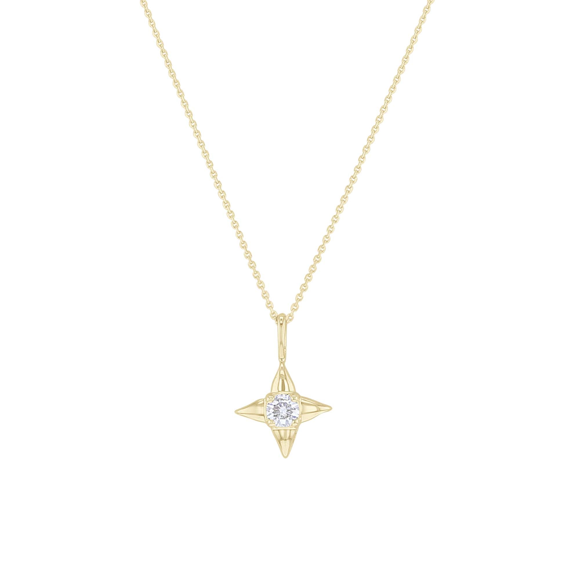 Star of Hope Diamond Necklace- 1/6ct