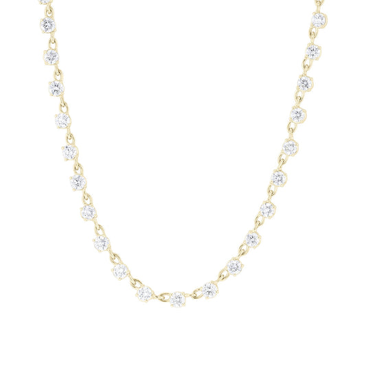 Andrina Chain Link Diamond Tennis Necklace- 6ct