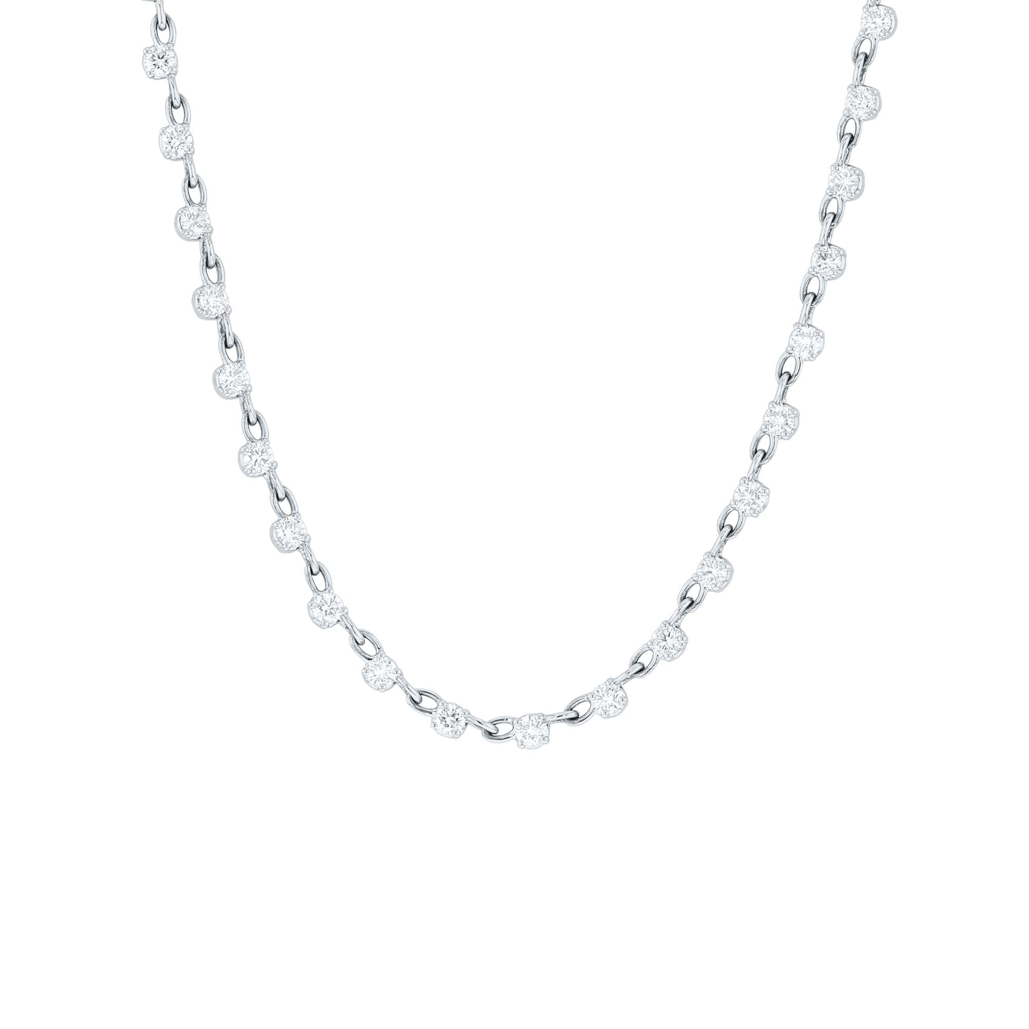 Andrina Chain Link Tennis Necklace- 3 3/4ct – Steven Singer Andrina Chain Link Tennis Necklace- 3 3/4ct – Steven Singer