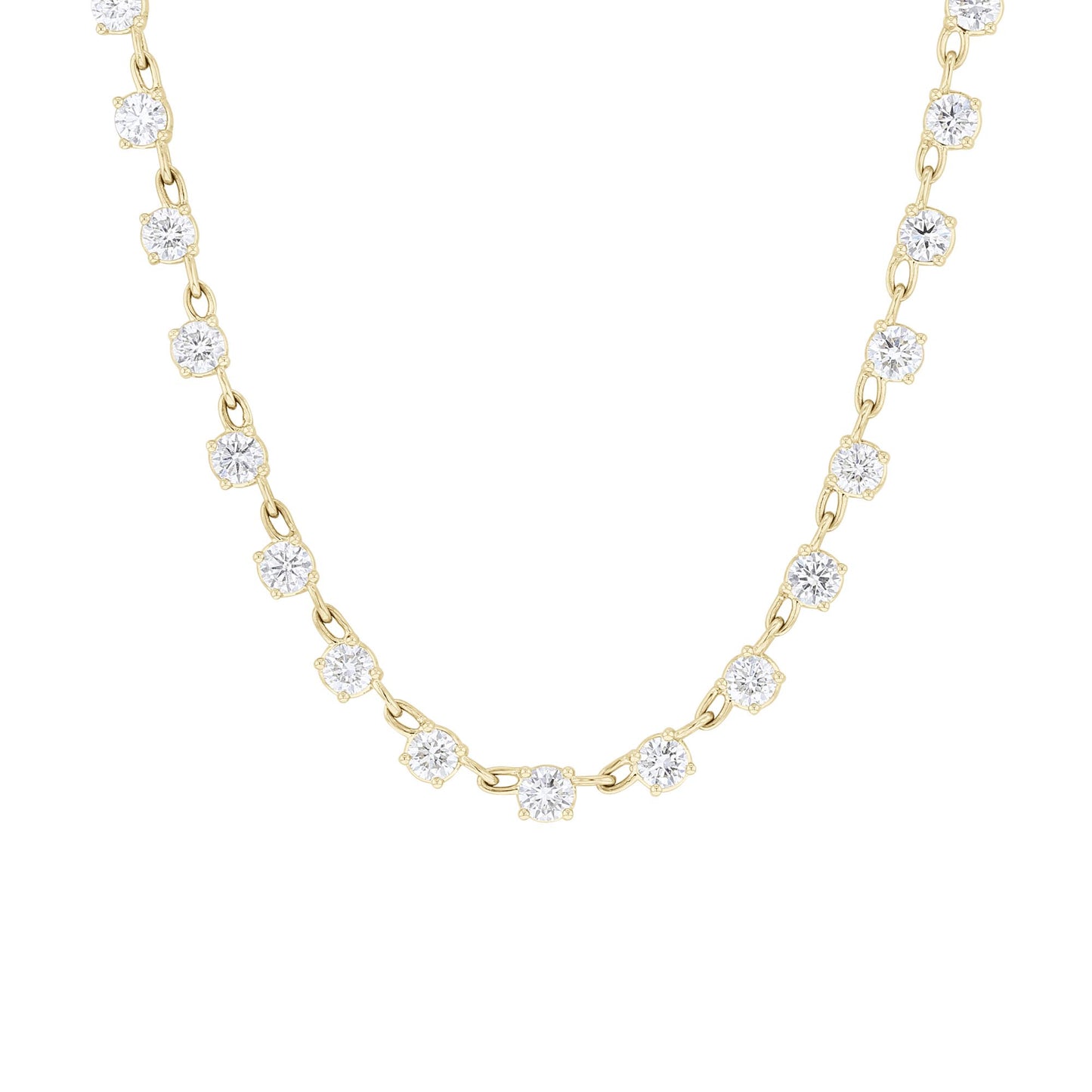 Andrina Chain Link Tennis Necklace- 8 1/3ct