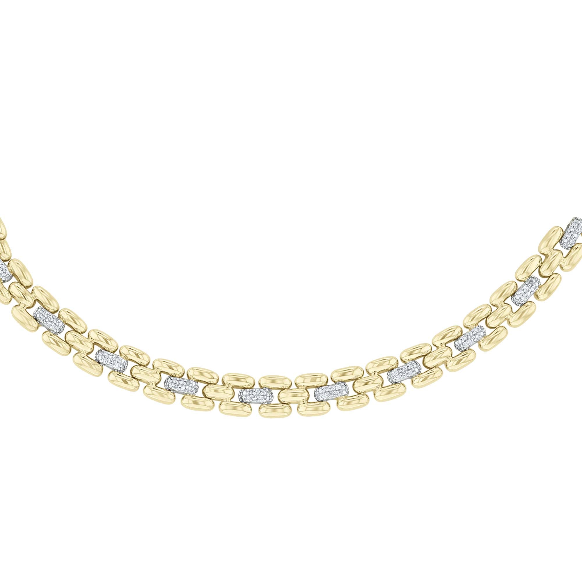Hayworth Panther Link Diamond Necklace