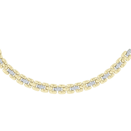 Hayworth Panther Link Diamond Necklace