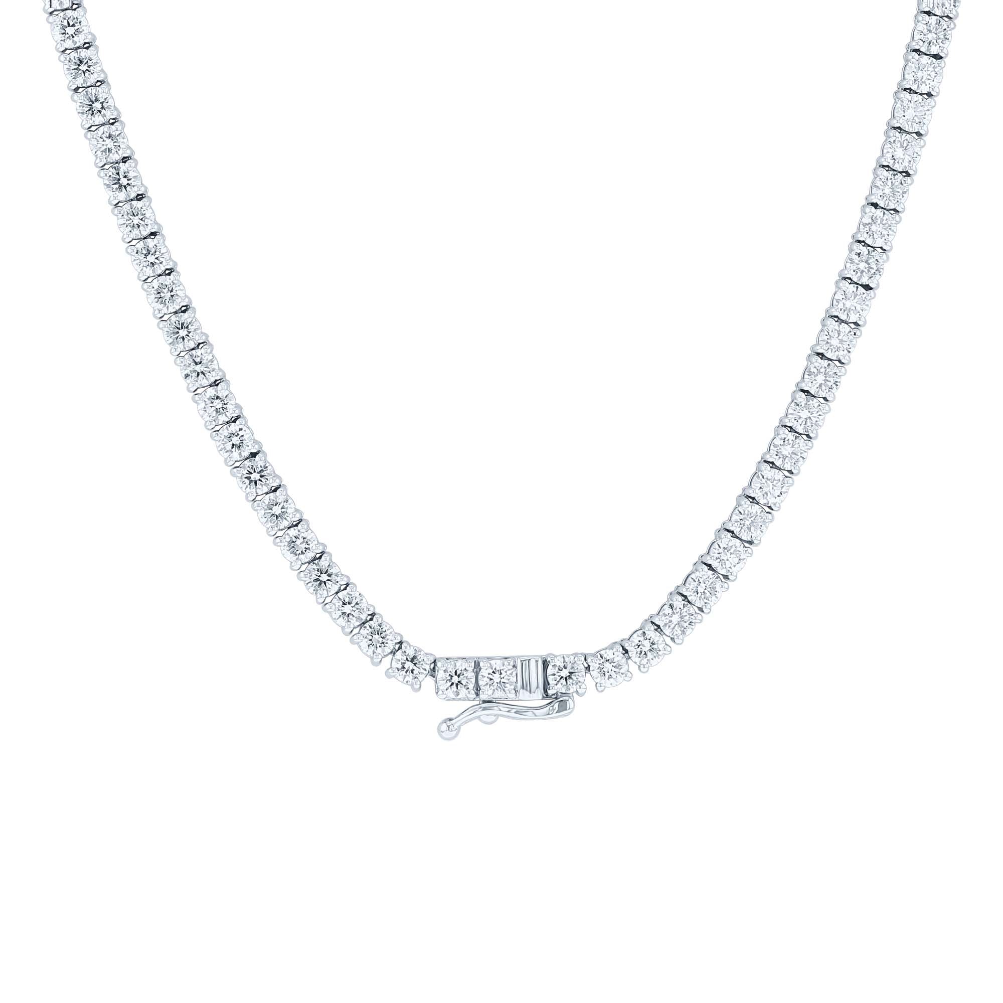 Venus Diamond Tennis Necklace- 11 5/8ct – Steven Singer Jewelers