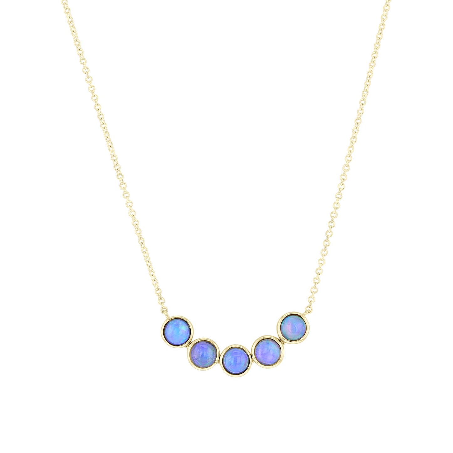 Gaia Opal Bezel Necklace