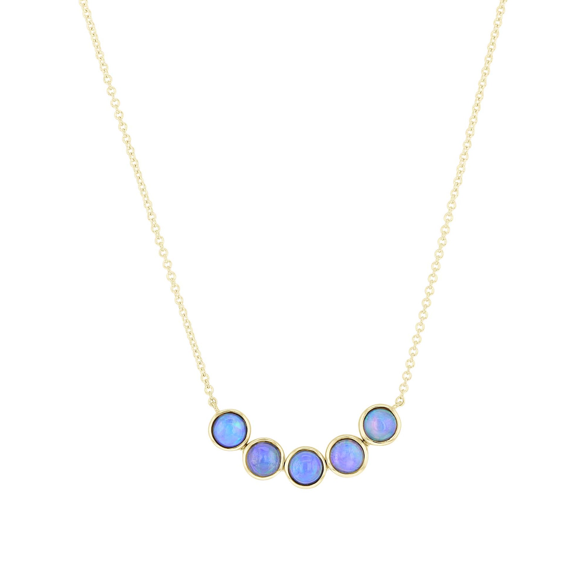 Gaia Opal Bezel Necklace